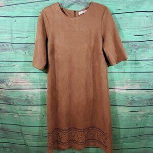 Spense suede like short sleeve dress